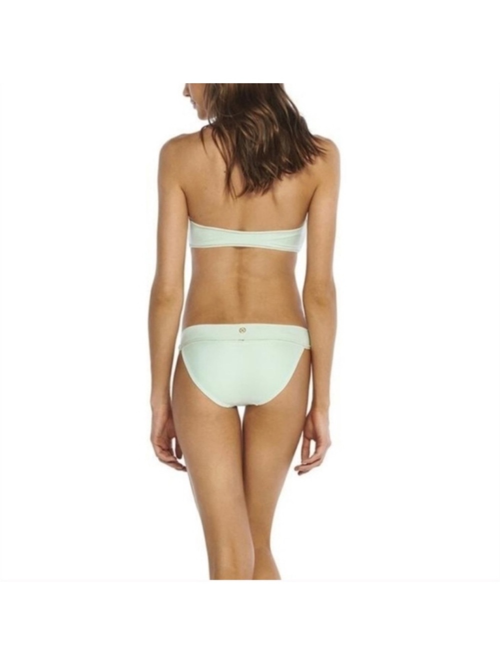 Strapless Tie-Front Mint Bikini Set - Women Swim - Picture 2 of 15